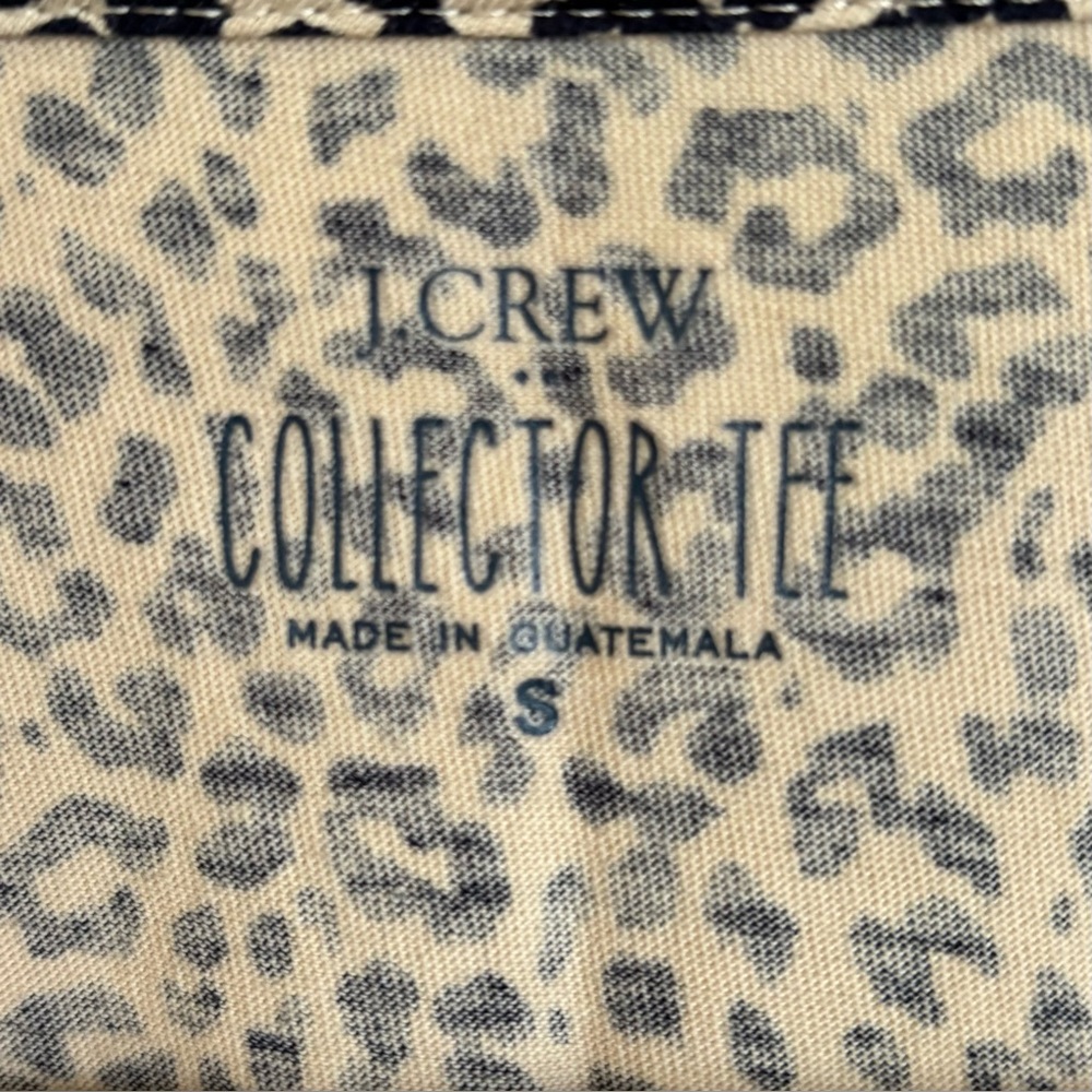 J. Crew Factory Leopard Print Collector Tee - Picture 2 of 15